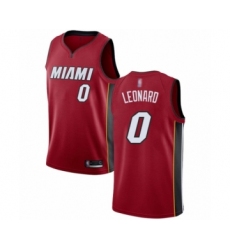 Youth Miami Heat #0 Meyers Leonard Swingman Red Basketball Jersey Statement Edition