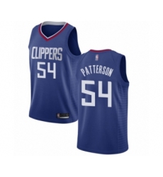 Women's Los Angeles Clippers #54 Patrick Patterson Authentic Blue Basketball Jersey - Icon Edition