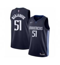 Youth Dallas Mavericks #51 Boban Marjanovic Swingman Navy Finished Basketball Jersey - Statement Edition