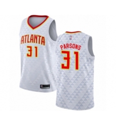 Youth Atlanta Hawks #31 Chandler Parsons Swingman White Basketball Jersey - Association Edition