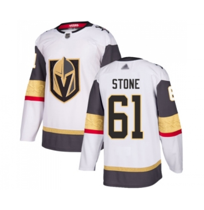 Men's Vegas Golden Knights #61 Mark Stone Authentic White Away Hockey Jersey