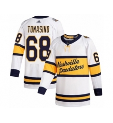 Youth Nashville Predators #68 Philip Tomasino Authentic White 2020 Winter Classic Hockey Jersey