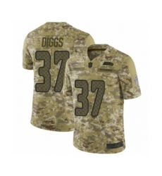 Youth Seattle Seahawks #37 Quandre Diggs Limited Camo 2018 Salute to Service Football Jersey