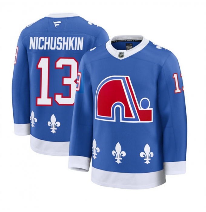 Men's Colorado Avalanche #13 Valeri Nichushkin Blue 2025 Alternate Stitched Jersey