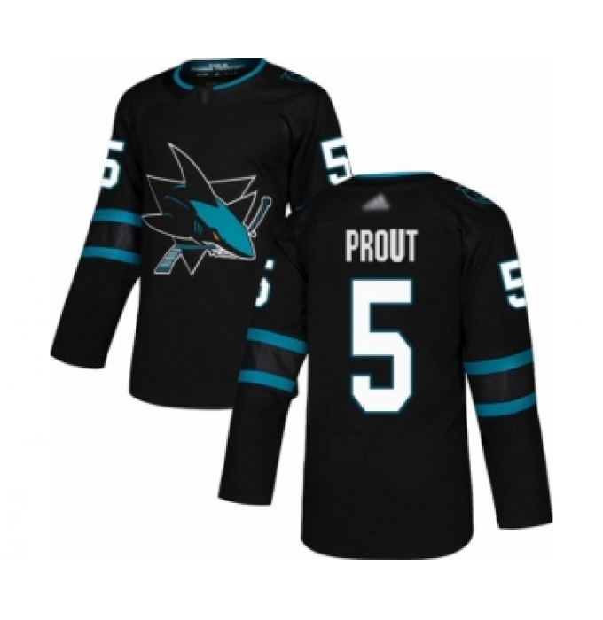 Youth San Jose Sharks #5 Dalton Prout Authentic Black Alternate Hockey Jersey