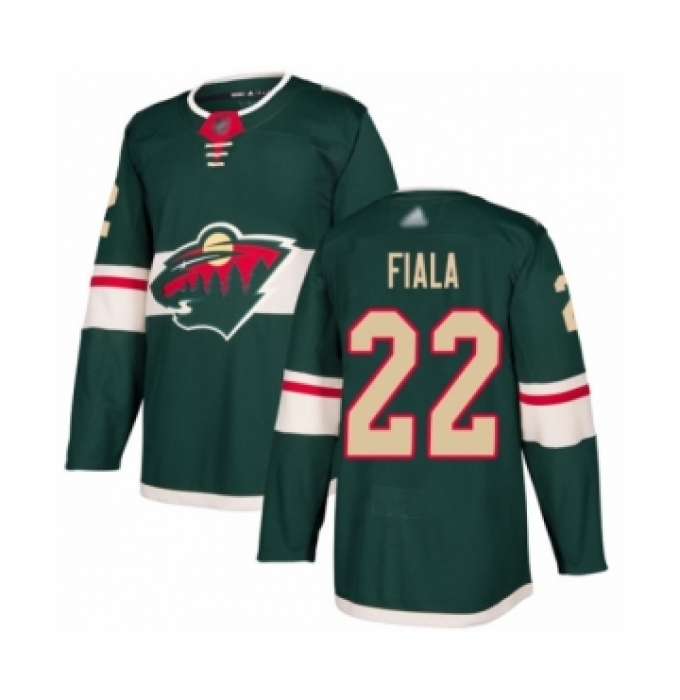 Men's Minnesota Wild #22 Kevin Fiala Authentic Green Home Hockey Jersey