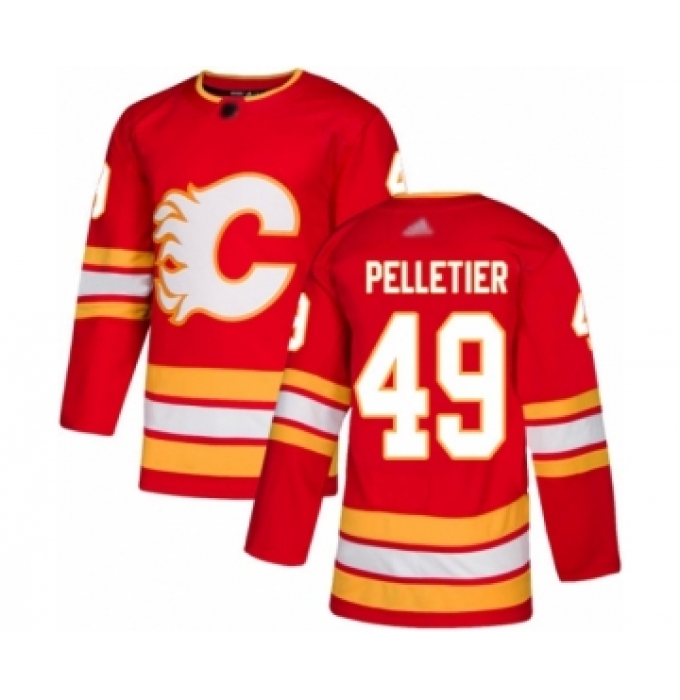Youth Calgary Flames #49 Jakob Pelletier Authentic Red Alternate Hockey Jersey