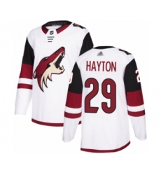 Youth Arizona Coyotes #29 Barrett Hayton Authentic White Away Hockey Jersey