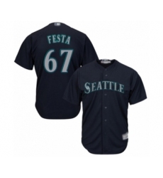Youth Seattle Mariners #67 Matt Festa Authentic Navy Blue Alternate 2 Cool Base Baseball Player Jersey