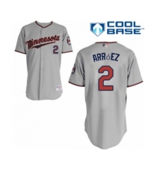 Women's Minnesota Twins #2 Luis Arraez Authentic Grey Road Cool Base Baseball Player Jersey