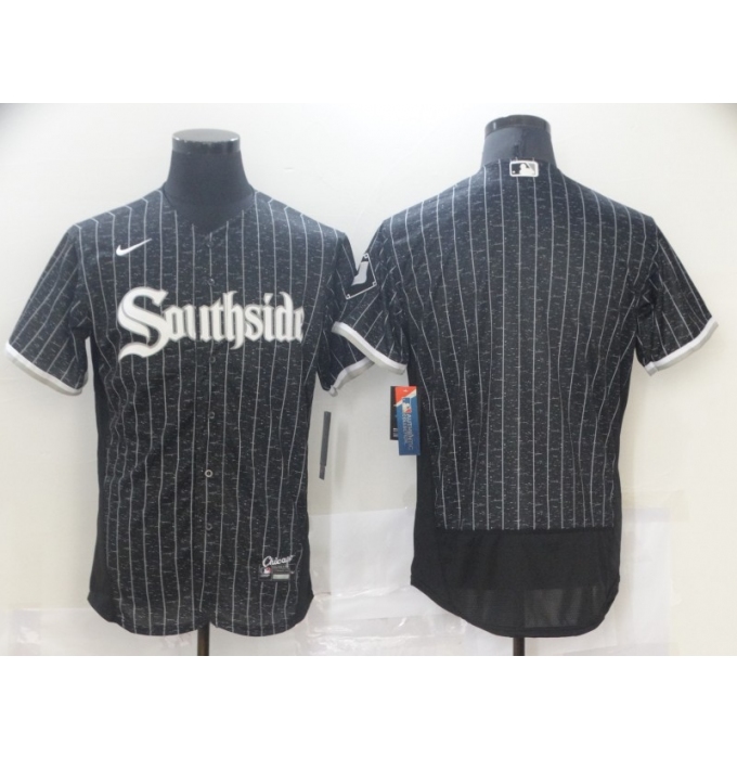 Men's Nike Chicago White Sox Southside Blank Black Authentic Stitched Jersey
