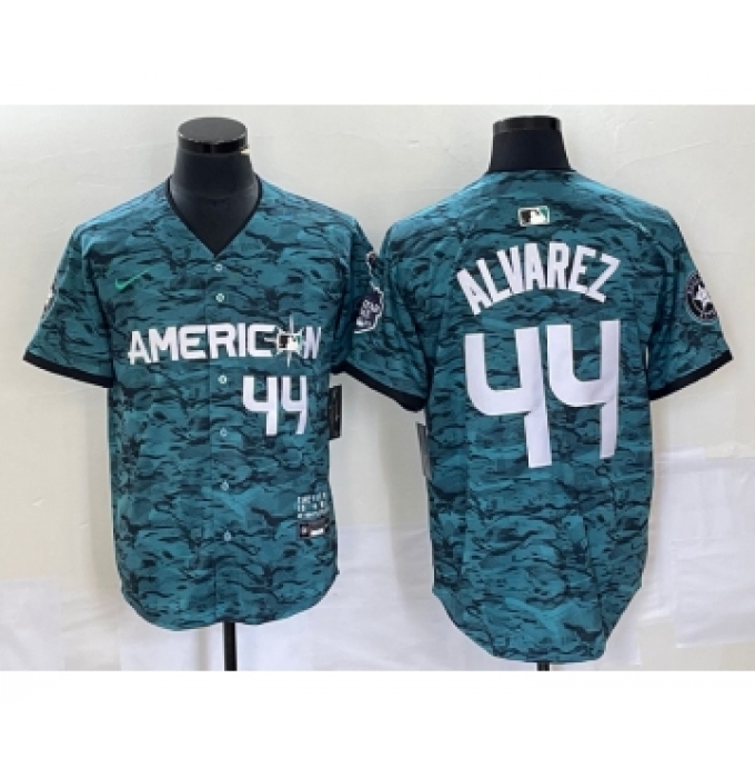 Men's Nike Houston Astros #44 Yordan Alvarez Teal 2023 All Star Cool Base Stitched Baseball Jersey