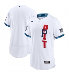 Men's Pittsburgh Pirates Blank Nike White 2021 MLB All-Star Game Authentic Jersey