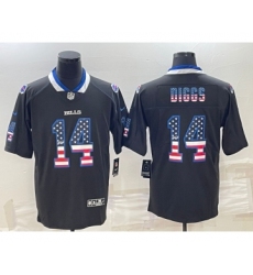 Men's Buffalo Bills #14 Stefon Diggs Black 2018 USA Flag Fashion Limited Stitched Jersey