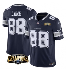 Men's Dallas Cowboys #88 CeeDee Lamb Navy 2023 F.U.S.E. NFC East Champions Football Stitched Jersey