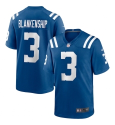 Men's Indianapolis Colts #3 Rodrigo Blankenship Nike Royal Game Jersey