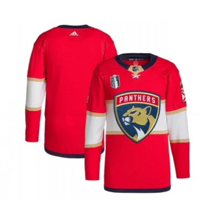 Men's Florida Panthers Blank Red 2023 Stanley Cup Final Stitched Jersey