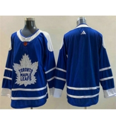 Men's Toronto Maple Leafs Blank Blue 2022 Reverse Retro Stitched Jersey