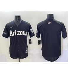 Men's Arizona Diamondbacks Blank Black 'Gothic Desert Fang Edition' Vapor Premier Limited Stitched Baseball Jersey