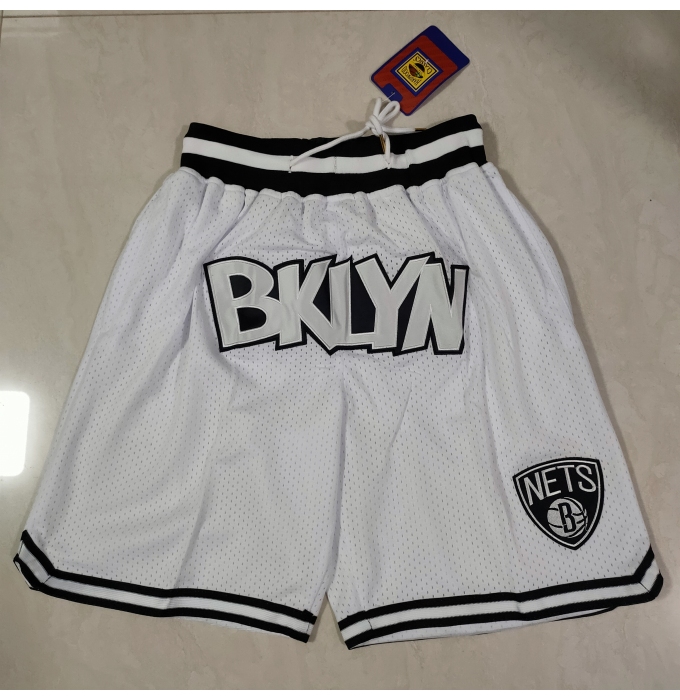 Men's Brooklyn Nets The White bag Shorts