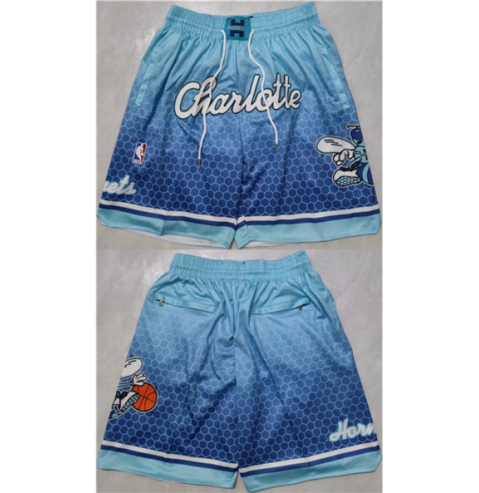 Men's Charlotte Hornets Teal Blue Shorts