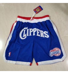 Men's Los Angeles Clippers Colorful blue pockets Shorts