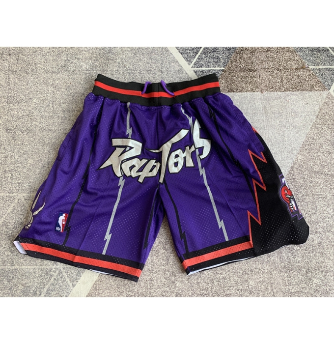 Men's Toronto Raptors purple four pockets Shorts