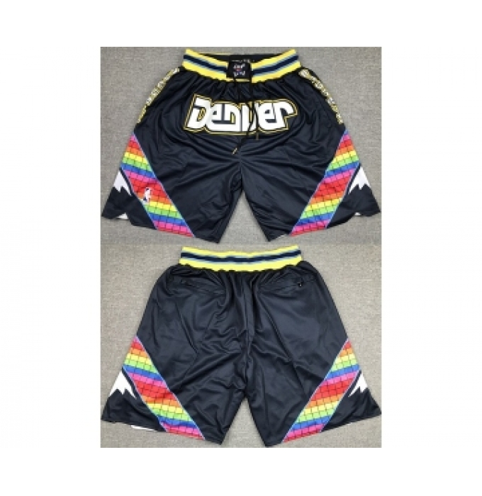 Men's Denver Nuggets Navy Shorts (Run Smaller)