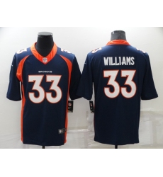 Men's Denver Broncos #33 Javonte Williams Nike Blue Stitched Limited Jersey Men's Denver Broncos #33 Javonte Williams Nike Blue Stitched Limited Jersey
