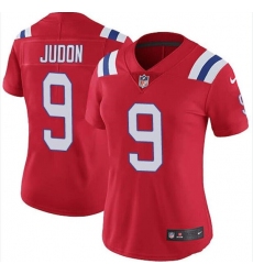 Women's New England Patriots #9 Matt Judon Red Red Vapor Untouchable Limited Stitched Jersey(Run Small)
