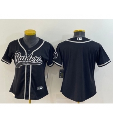 Youth Las Vegas Raiders Blank Black With Patch Cool Base Stitched Baseball Jersey