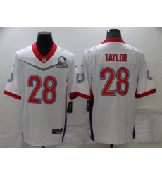Men's Indianapolis Colts #28 Jonathan Taylor White Royal 2022 NFC Pro Bowl Limited Player Jersey