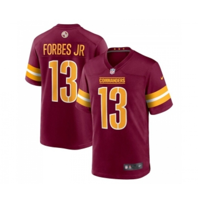 Nike Washington Commanders #13 Emmanuel Forbes Red 2023 NFL Draft Vapor Limited Jersey