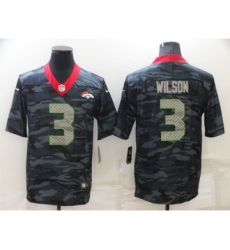 Men's Denver Broncos #3 Russell Wilson Camo Limited Stitched Jersey