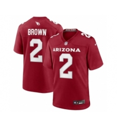 Men's Arizona Cardinals #2 Marquise Brown Red Stitched Game Football Jersey