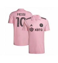 Women's Inter Miami CF #10 Lionel Messi Pink Soccer Jersey