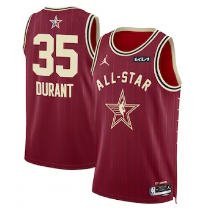 Men's Unisex Kevin #35 Durant Jordan Brand Crimson 2024 NBA All-Star Game Swingman Jersey