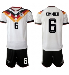Men's Germany #6 Joshua Kimmich White 2025-26 Home Soccer Jersey Suit
