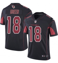 Men's Nike Arizona Cardinals #18 A.J. Green Black Stitched NFL Limited Rush Jersey