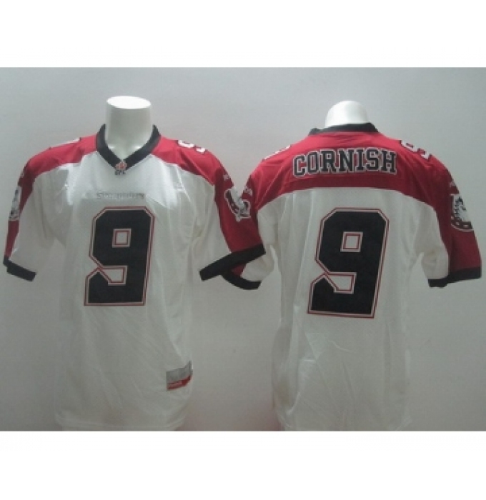 CFL Calgary Stampeders #9 Jon Cornish White Jersey