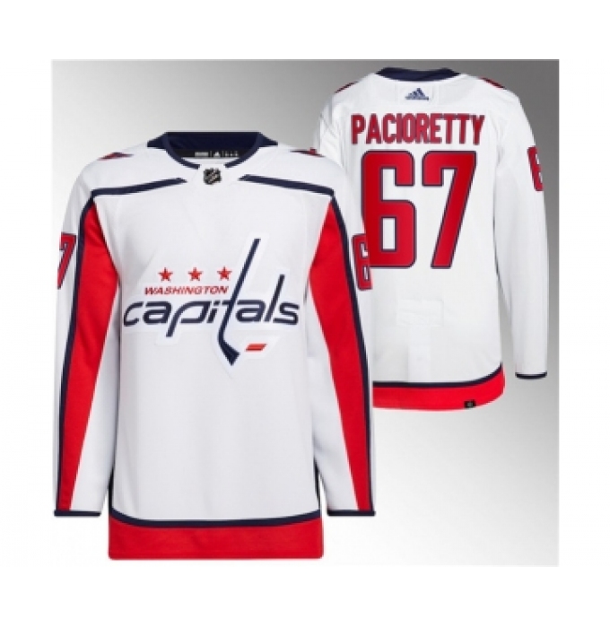 Men's Washington Capitals #67 Max Pacioretty White Stitched Jersey