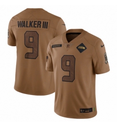 Men's Seattle Seahawks #9 Kenneth Walker III Nike Brown 2023 Salute To Service Limited Jersey Men's Seattle Seahawks #9 Kenneth Walker III Nike Brown 2023 Salute To Service Limited Jersey