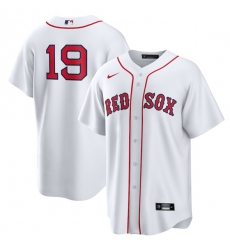 Men's Boston Red Sox #19 Roman Anthony White No Name Cool Base Stitched Baseball Jersey