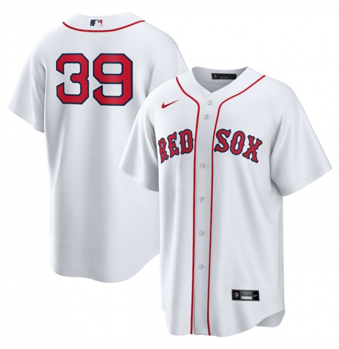 Men's Boston Red Sox #39 Marcelo Mayer White 2024 Cool Base Stitched Baseball Jersey