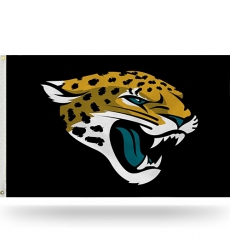 2Pcs Jacksonville Jaguars flag NFL Standard 3' x 5' Banner Flag Single Sided - Indoor or Outdoor - Home Décor