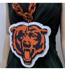 Chicago Bear2 Fan Chain, NFL fans, Team Logo Big necklace,  large  pendant, Medal gift clothing tag Accessories
