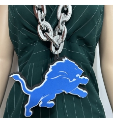 Detroit Lions Fan Chain, NFL fans, Team Logo Big necklace,  large  pendant, Medal gift clothing tag Accessories