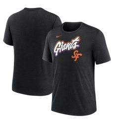 Men's San Francisco Giants Heather Black 2025 City Connect Tri-Blend T-Shirt