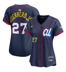 Women's American League #27 Vladimir Guerrero Jr. Navy 2025 All-Star Edition Limited Stitched Baseball Jersey(Run Small)