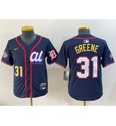 Youth American League #31 Riley Greene Navy 2025 All-Star Edition Limited Stitched Baseball Jersey